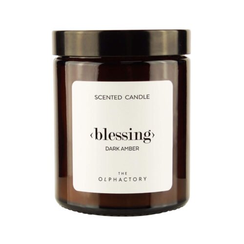 Lumânare parfumată Blessing Dark Amber 135 g marca Ambientair Olphactory
