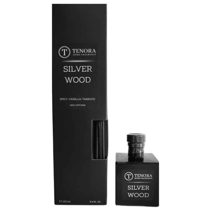 Odorizant cu bețișoare premium Silver Wood Tenora 100 ml